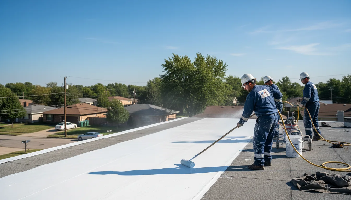 Commercial roof coating in Kingston, MO near me